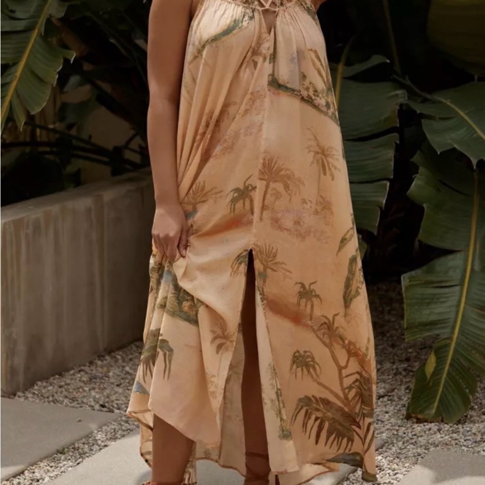 Anthropologie‎ Tropical Print Oversized Flowy Dress, Size S